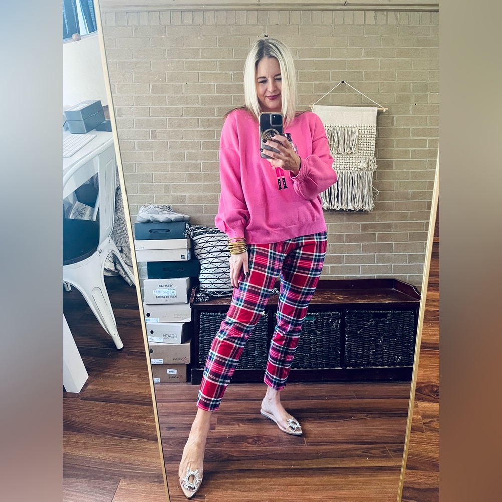 Pink Crew Neck Sweater